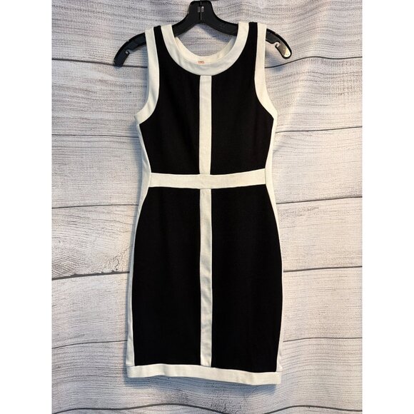 Bailey 44 Black & White Sleeveless Bodycon Dress S - Picture 1 of 3